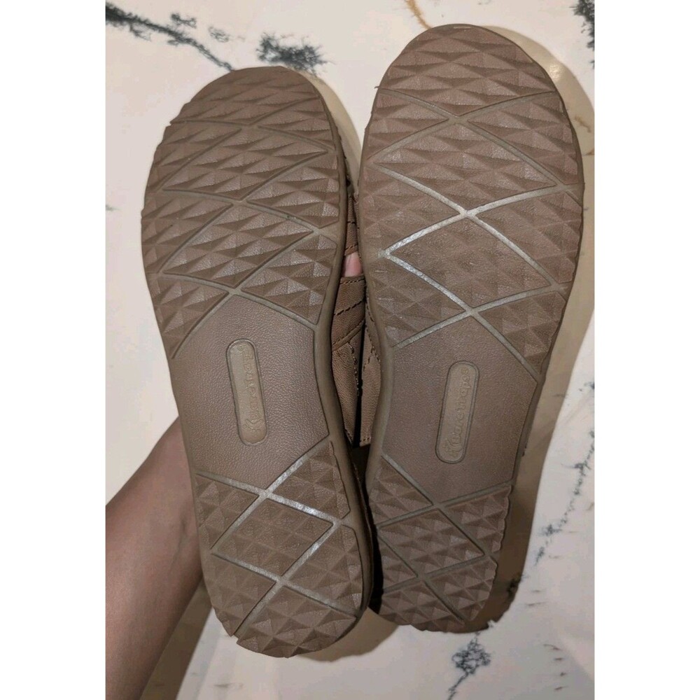 Vintage Bare Traps Ready Leather Comfort Sandals Natural Light Brown 8,5 Women's - Picture 2 of 5